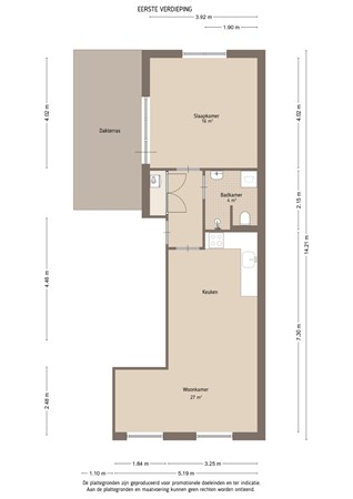 Floorplan - Herenstraat 6C, 4101 BT Culemborg